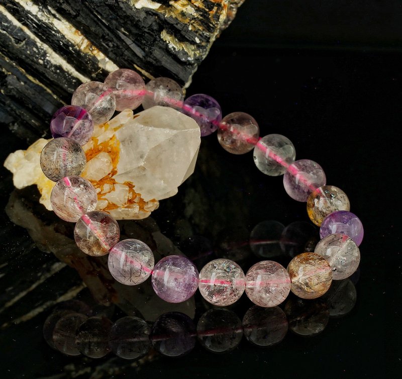 超級七 10.4mm 手鍊 ( Super 7 10.4mm Bracelet ) - 手鍊/手環 - 水晶 