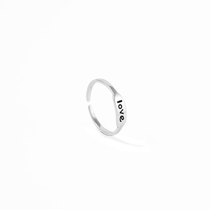 Bibi Fun Strictly Selected Series-LoVe Ring / Open Ring (Free shipping by mail) - แหวนทั่วไป - โลหะ 