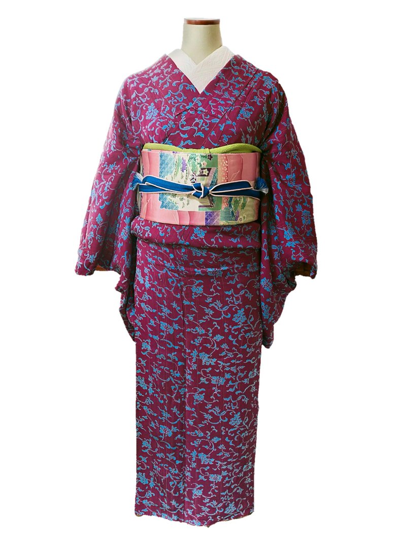 Antique Kimono - Other - Silk Purple