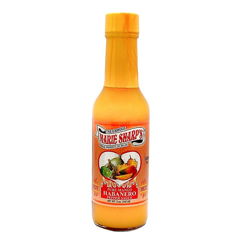Marie Sharp's Baylis Chili Sauce Mango Large Bottle 148ml - Sauces & Condiments - Glass Multicolor