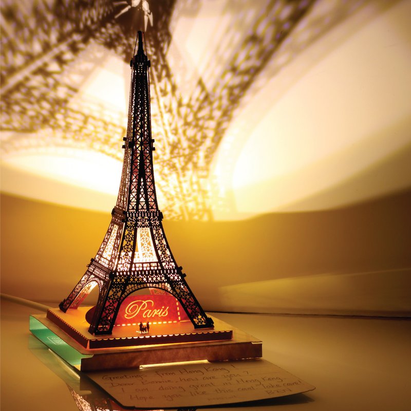 Eiffel Tower- POSTalk Light Model (LM-01) Gift - Wood, Bamboo & Paper - Other Materials Multicolor