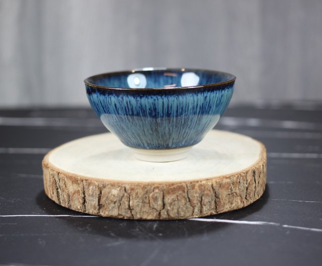 クリスマスギフトボックス】湛海天目釉薬湯呑と茶椀 鶯歌の有名な陶芸