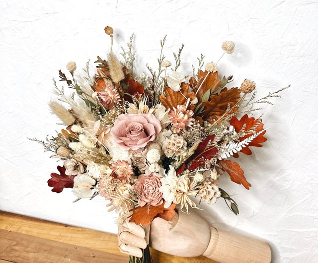 Dried Flower Bouquet Rustic Natural Bouquet Wildflower Arrangement