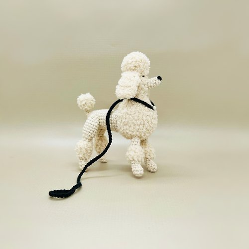 Fluffy Tummy 鉤針貴賓犬, 鉤針狗, 鉤針狗圖案, 鉤針編織 貴賓犬圖案, 阿米古