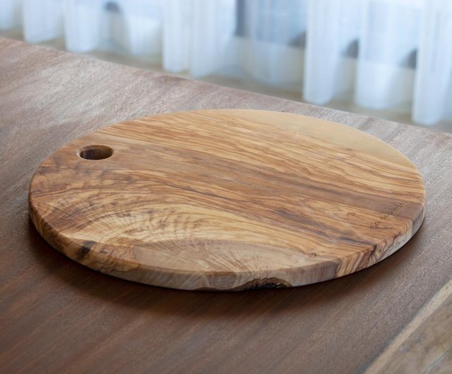 Olive Wood Cutting Board (12″) - Forest Decor