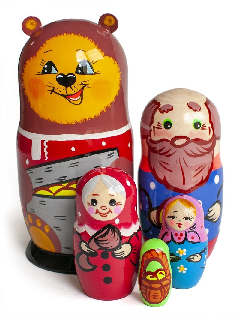 Russian Doll matryoshka souvenir - Items for Display - Wood Multicolor