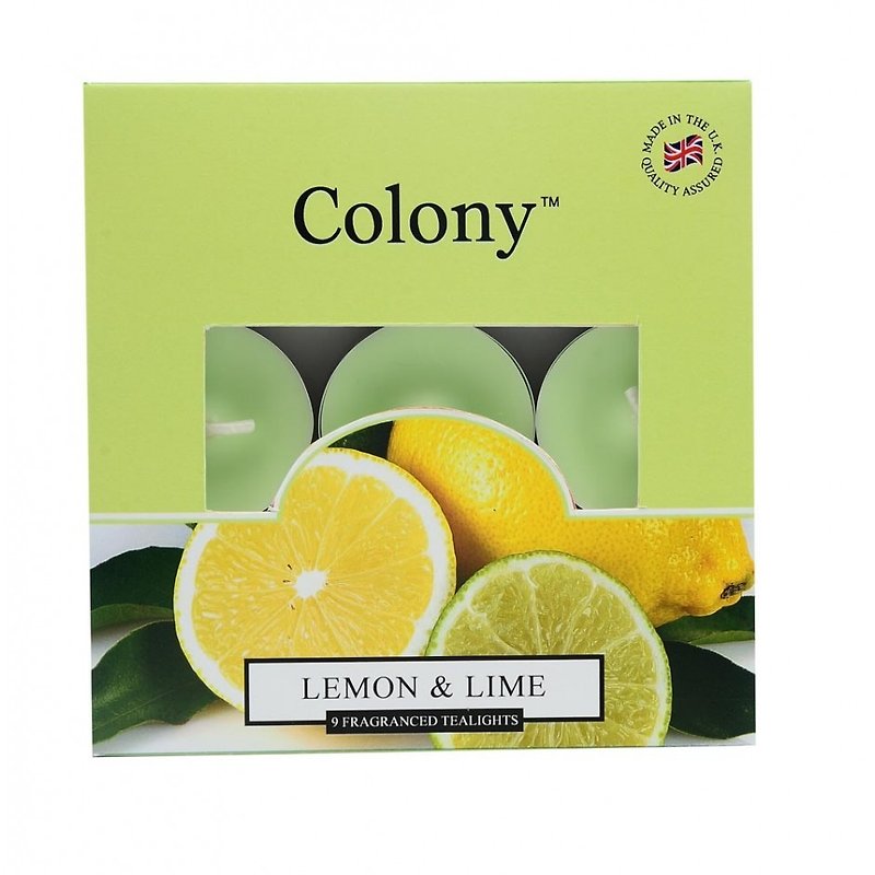 英倫蠟燭 Colony系列- 檸檬與青檸 迷你蠟燭 9入 - 香薰蠟燭/燭台 - 蠟 