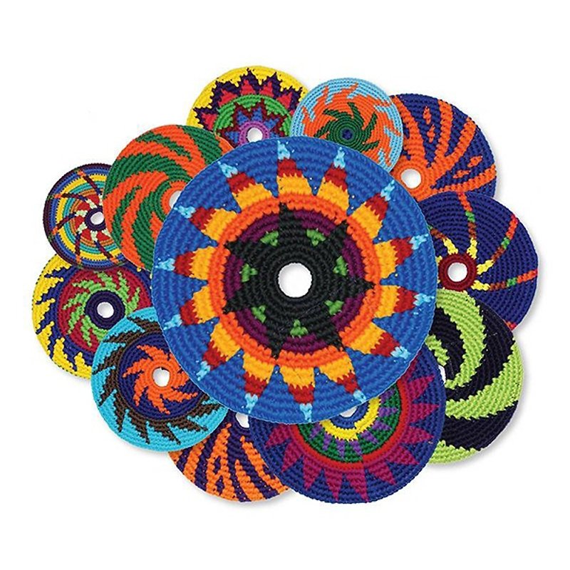 Hand-woven frisbee (random style) - บอร์ดเกม - ผ้าฝ้าย/ผ้าลินิน 