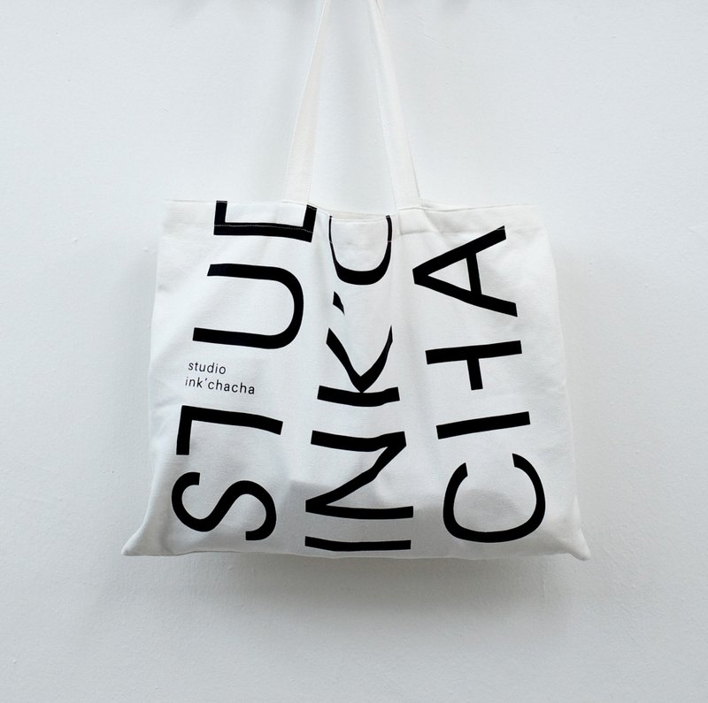 SRA3 Tole bag 布袋 - 手提包/手提袋 - 棉．麻 白色