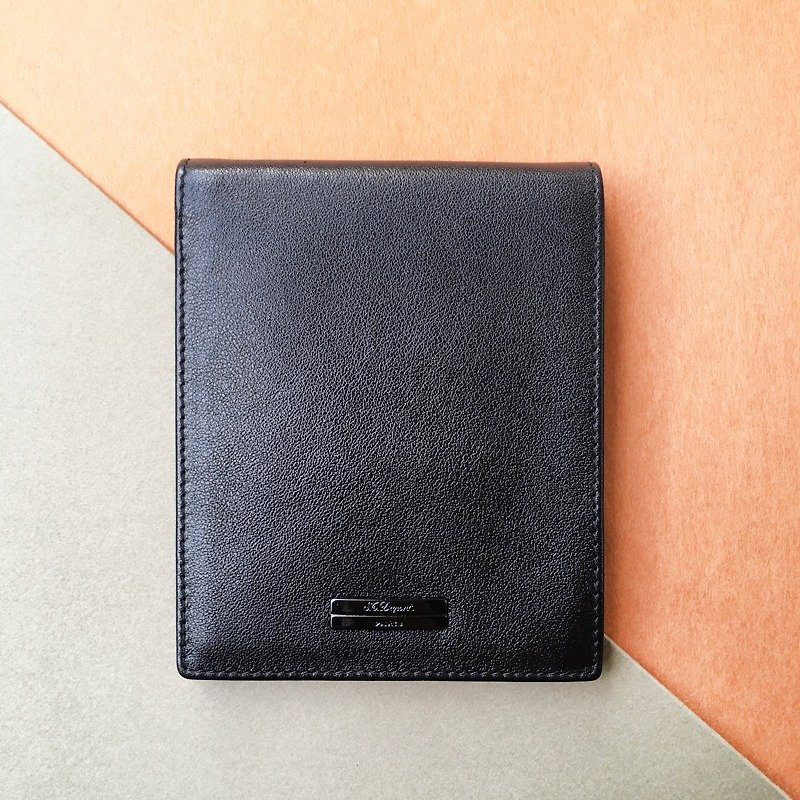 ST Dupont Dupont multi-purpose wallet | French high-end leather card holder money clip - Wallets - Genuine Leather Black