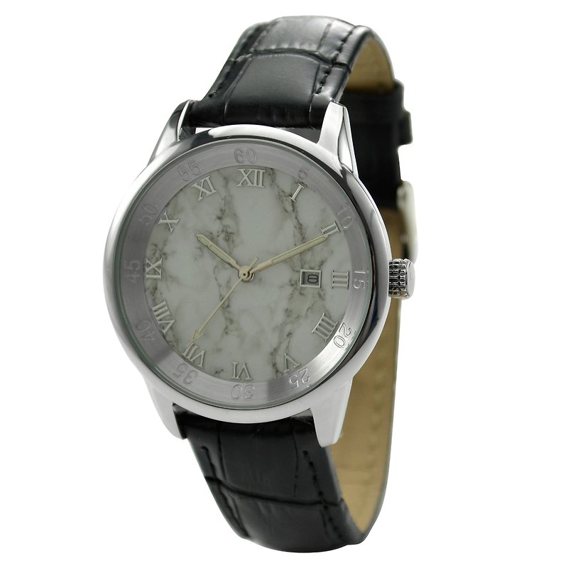 Marble Pattern Watch - Free shipping - นาฬิกาผู้ชาย - สแตนเลส สีเทา