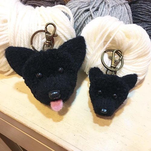 VV Pet 客製化寵物紀念品 純手工製作台灣犬/米克斯鑰匙圈