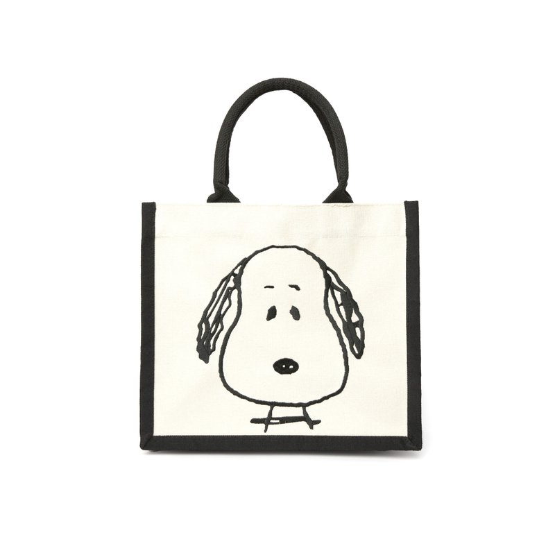 Snoopy Canvas Bag - 史努比帆布袋 - 手提包/手提袋 - 棉．麻 白色