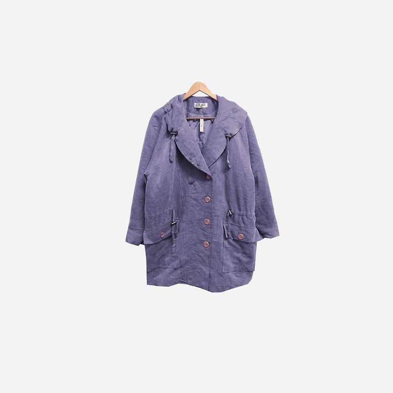 Dislocated vintage / big collar and big pocket coat no.136 vintage - Women's Casual & Functional Jackets - Polyester Blue