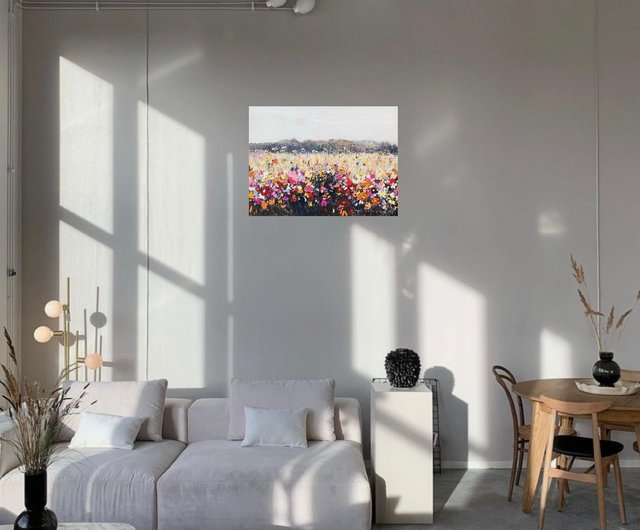 油絵　窓辺に並べたお花　　大きめキャンバス 71cHkFf5tlL._UF350,350_QL50_.jpg