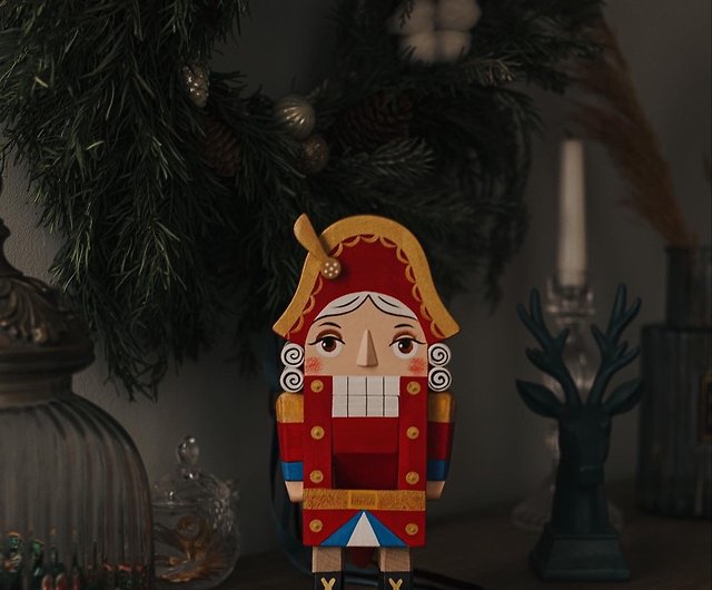 くるみ割り人形のおもちゃ木製フィギュア クリスマス ギフト、くるみ