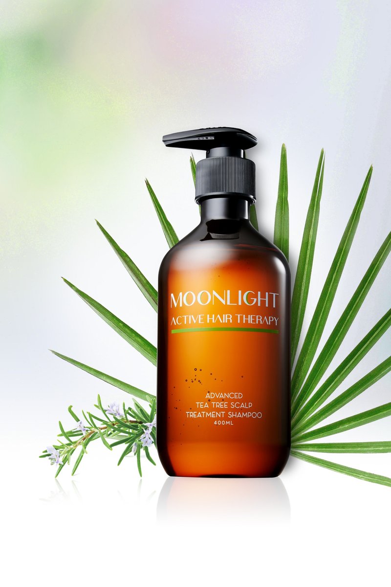 Moonlight 莯光 進化版茶樹控油淨化洗髮精 400 mL x2 - 洗髮精/餅/皂 - 其他材質 綠色