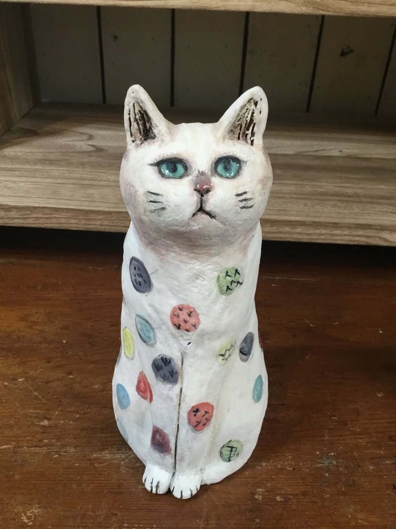 Pottery/Candy Meow - Stuffed Dolls & Figurines - Pottery White