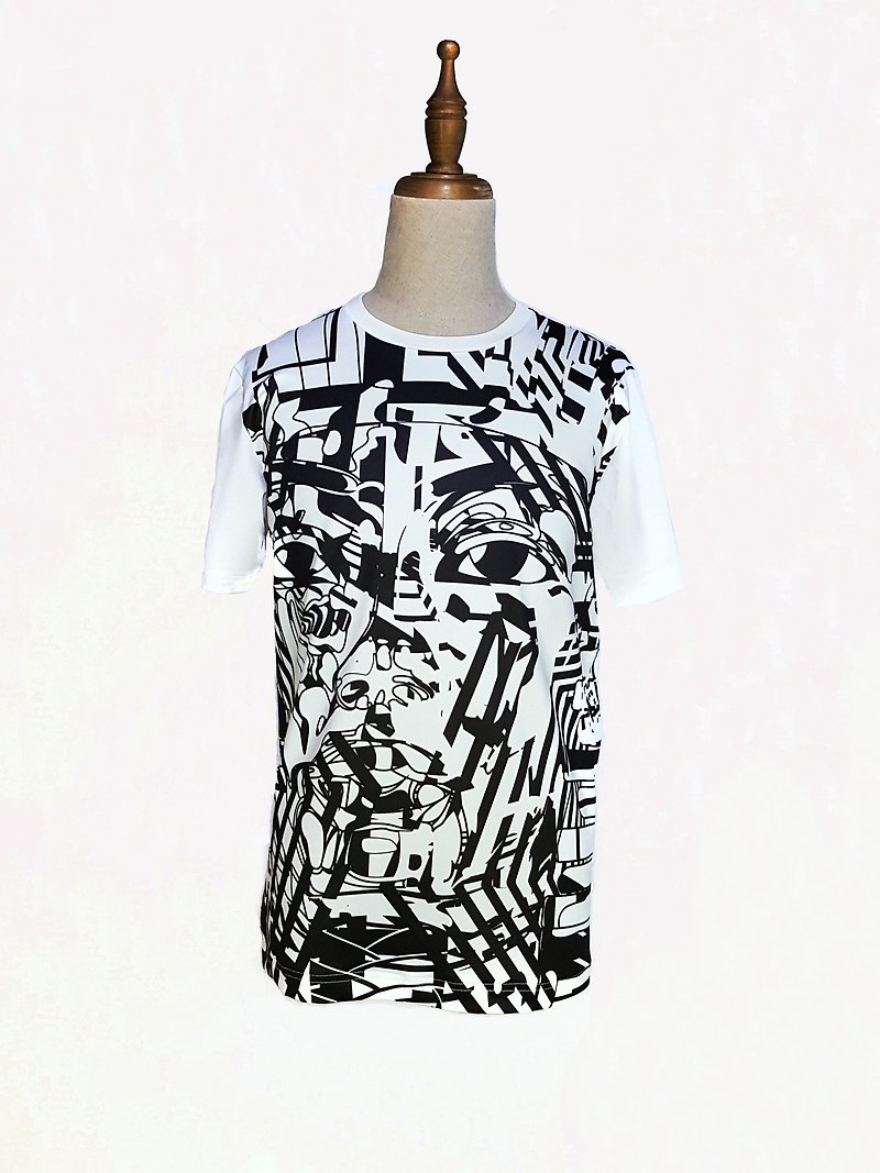阿登森林迷彩 X 圖坦卡門 設計款Tshirt - T 恤 - 聚酯纖維 白色