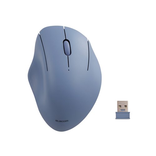 ELECOM ELECOM Shellpha 靜音雙模 3 鍵滑鼠-藍 S