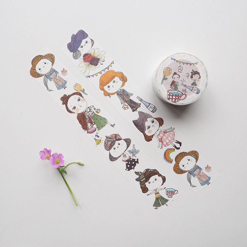 Miss Baozi's collocation, diary, whole body paper tape, changeable account - Washi Tape - Paper Multicolor