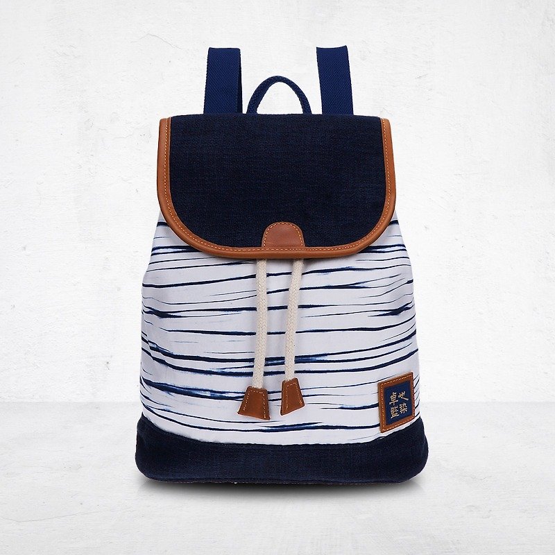 Zhuo Ye Lan Dian-Backpack of Light Travel Series - Backpacks - Other Materials Blue