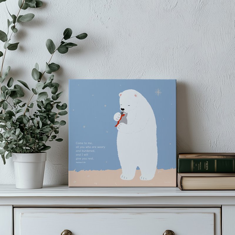 NEW 無框畫-親愛的你辛苦了 30 x 30 - 相框/畫框 - 棉．麻 