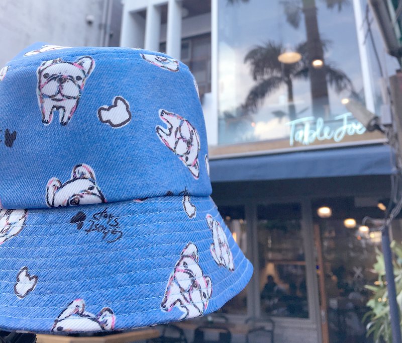 (Sold out) [Hello Fubao] - Fantasy Fisherman Hat - Denim Blue - หมวก - วัสดุอื่นๆ สีน้ำเงิน