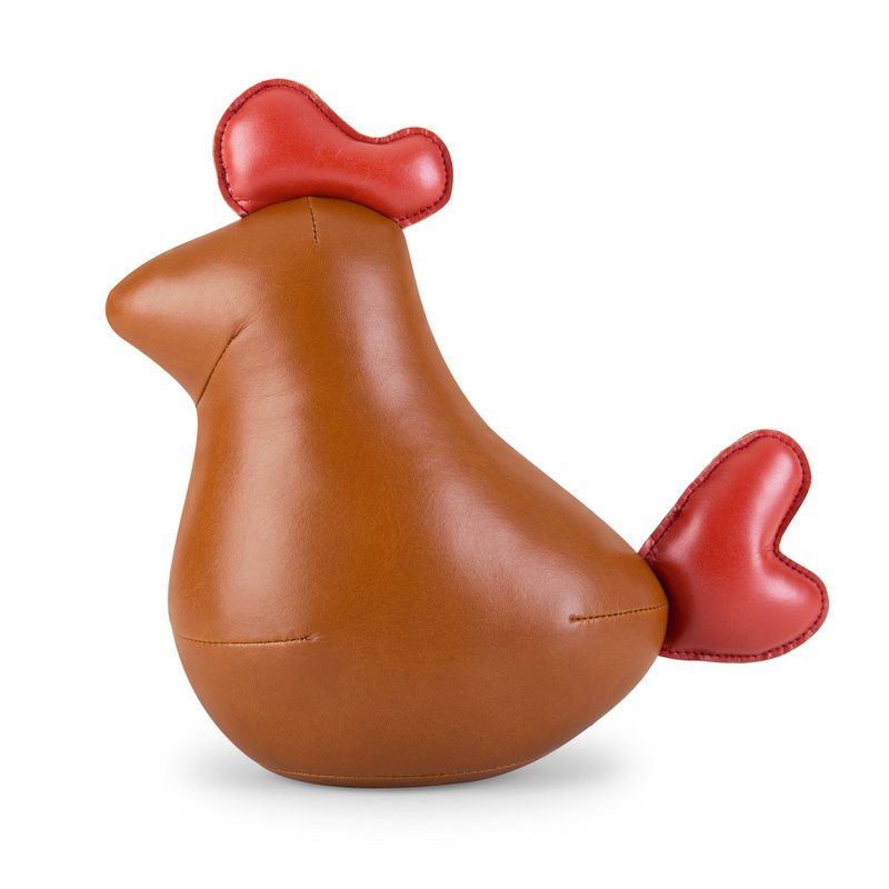 【書擋】雞 Iger 皮革動物擺飾 | 入厝禮物 生肖禮 生日禮物 - 擺飾/家飾品 - 人造皮革 多色