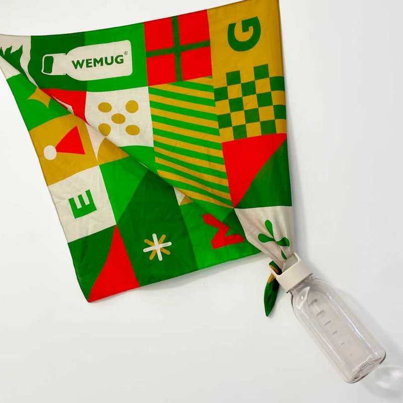 預購-  聖誕禮物 限量聖誕主題方巾 送禮適用 - 絲巾 - 絲．絹 