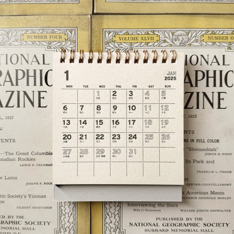 2025 Letterpress Printing Desk Calendar Pre-Order Discount - Calendars - Paper 