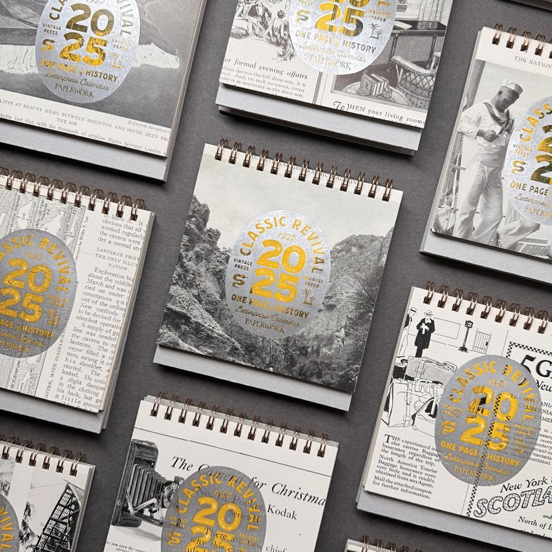 2025 letterpress printing desk calendar - Calendars - Paper 