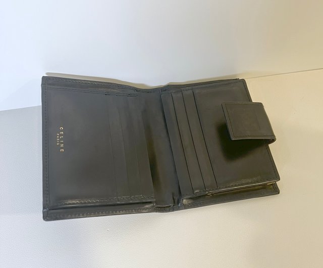 セリーヌ ブラック財布シルバー製 ヴィンテージ - ショップ RARE