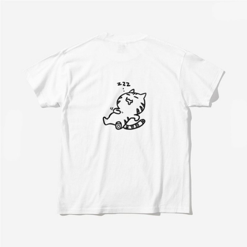 貓: ZZZ! T-shirt - 男 T 恤 - 棉．麻 多色