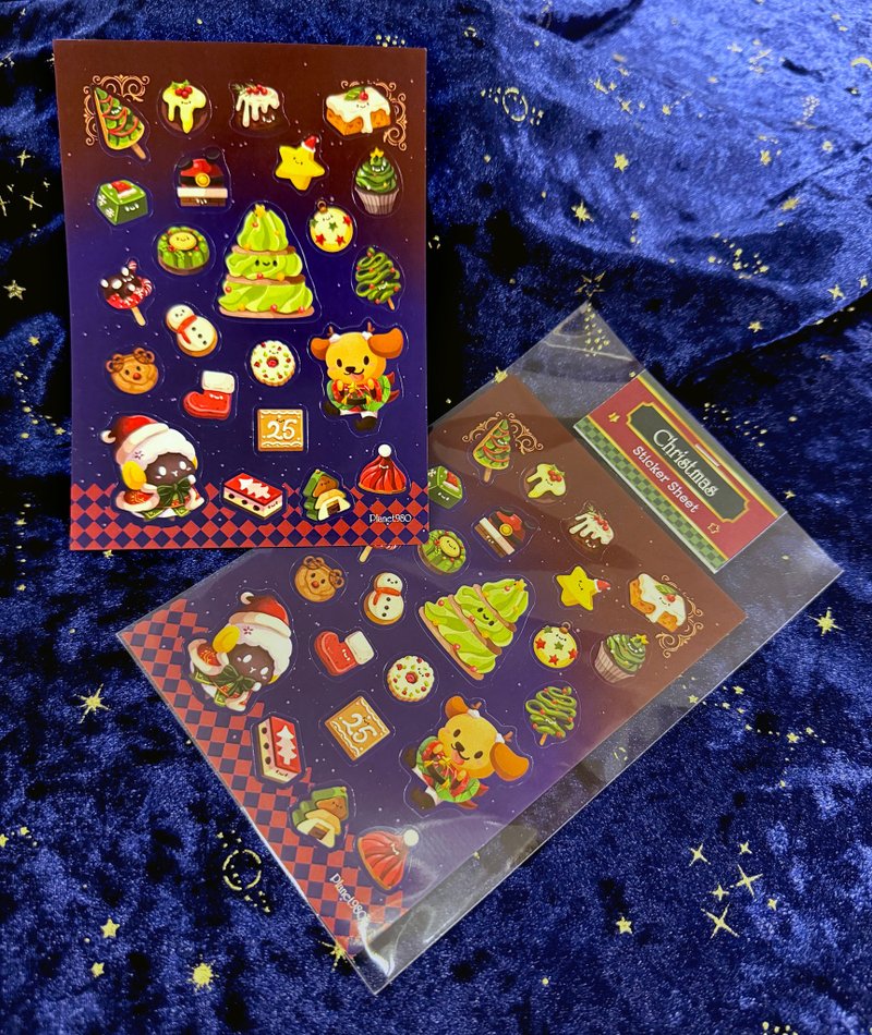 Christmas Sticker Sheet - Stickers - Paper Green