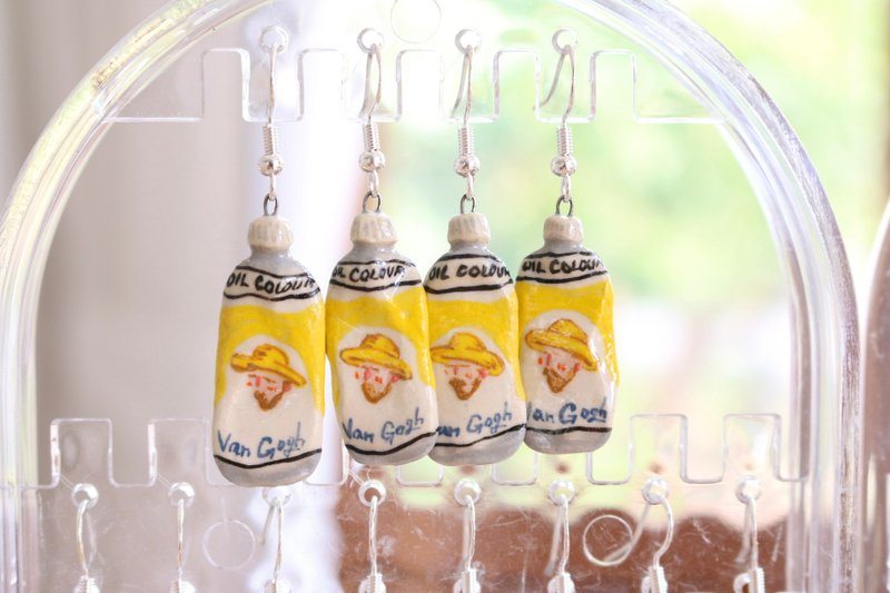 Made to order Earrings Color Tube - ต่างหู - ดินเผา หลากหลายสี