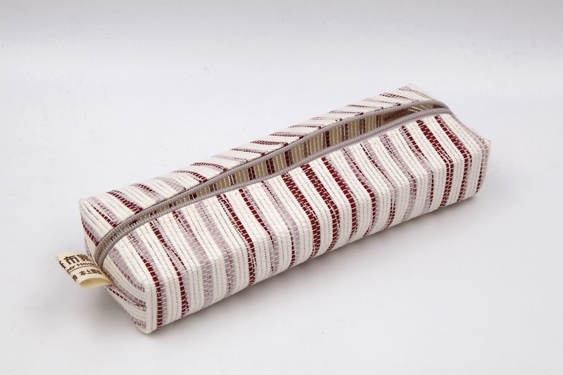 [Paper cloth home] pencil case, stationery bag (red and white) - กล่องดินสอ/ถุงดินสอ - กระดาษ สีแดง