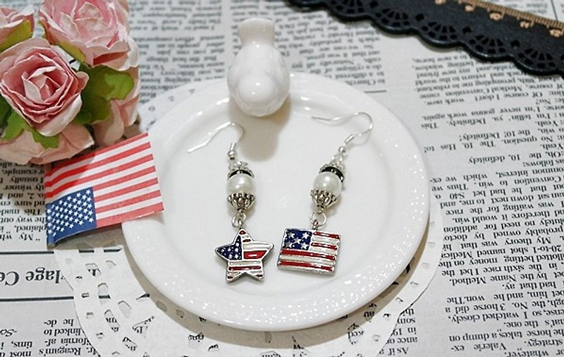 Alloy drop Glaze * American Style1 * _ asymmetric hook earrings - Limited X1 - - Earrings & Clip-ons - Other Metals Multicolor