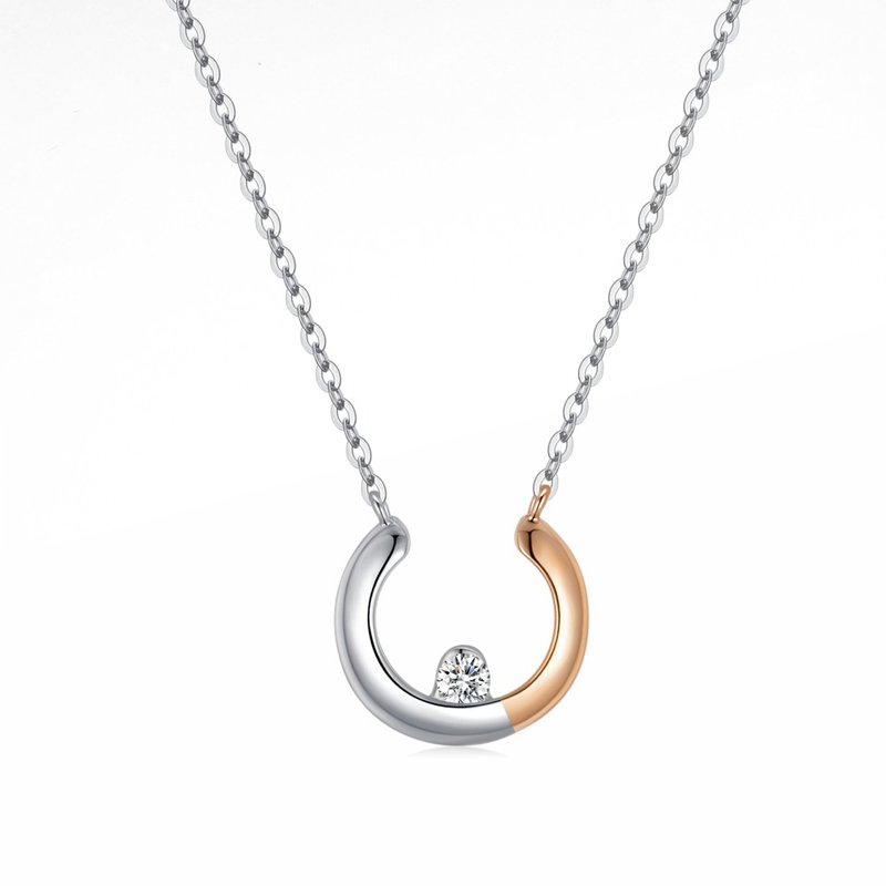 Diamond Pendant Necklaces for Female - สร้อยคอ - เพชร สีเงิน