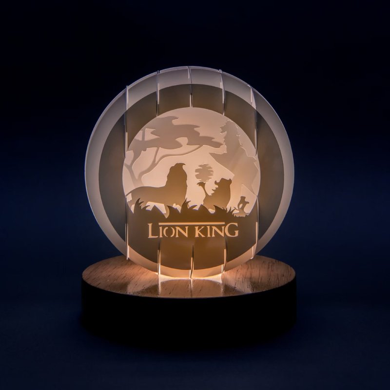 Light and Shadow Paper Carving Night Light - The Lion King Basic Model - โคมไฟ - กระดาษ 