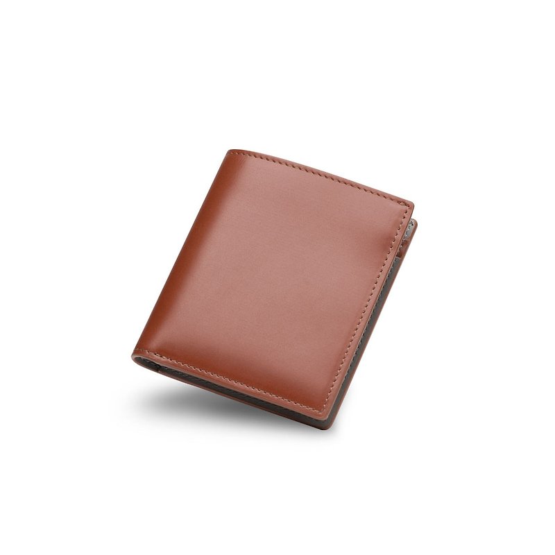 Maverick & Co. - Cosmopolitan Pocket Leather Wallet (Brown & Grey) - Wallets - Genuine Leather Brown