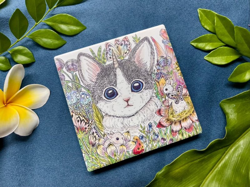 Ceramic absorbent coasters - ที่รองแก้ว - ดินเผา หลากหลายสี