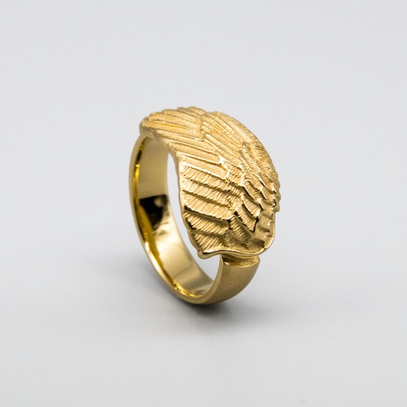 Icarus Ring G / DR-16.2 - General Rings - Sterling Silver Gold