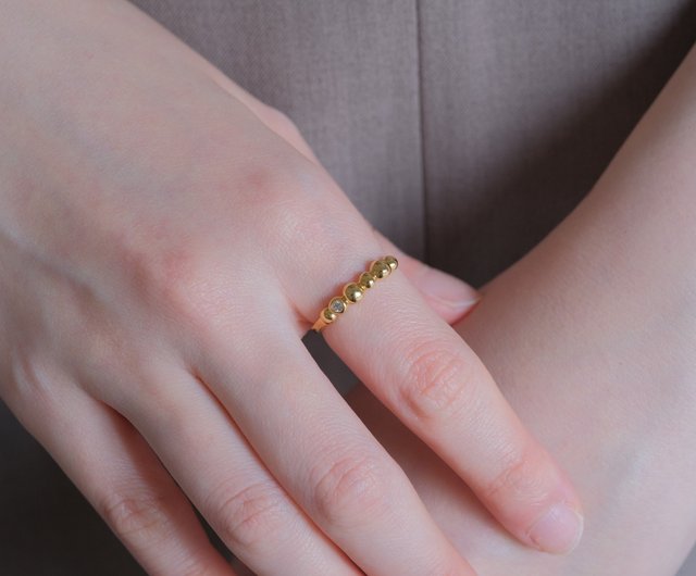 Diamond Tenging 2WAY ring ear cuff ダイヤモンドつぶつぶ