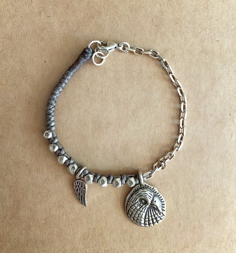 Eagle Flying! Sliver bracelet in sterling silver - Bracelets - Sterling Silver Gray