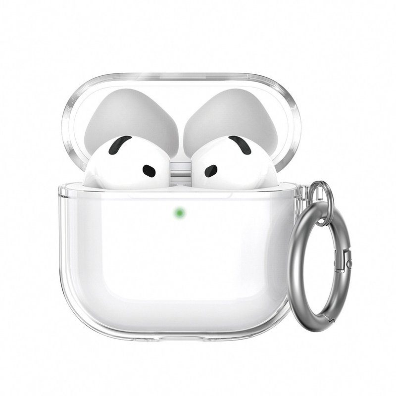 AHAStyle AirPods 4代 分體款透明保護殼 防摔保護套(附防丟掛鉤) - AirPods/耳機保護套 - 塑膠 透明
