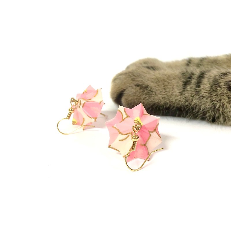 [SGS inspection passed] Japanese Origami Series Earrings - Small Umbrella (Limited Color) - Earrings & Clip-ons - Paper Multicolor