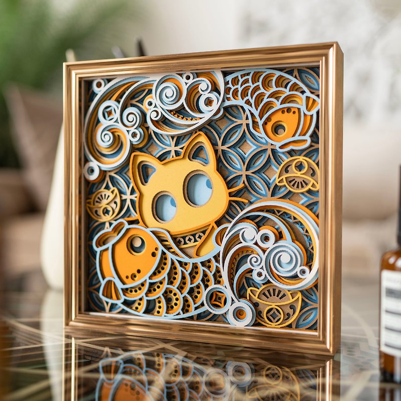 STEREOWOOD Touching Multi-Layer Wall Art, Personalized Ornaments, Creative Gifts - Items for Display - Wood 
