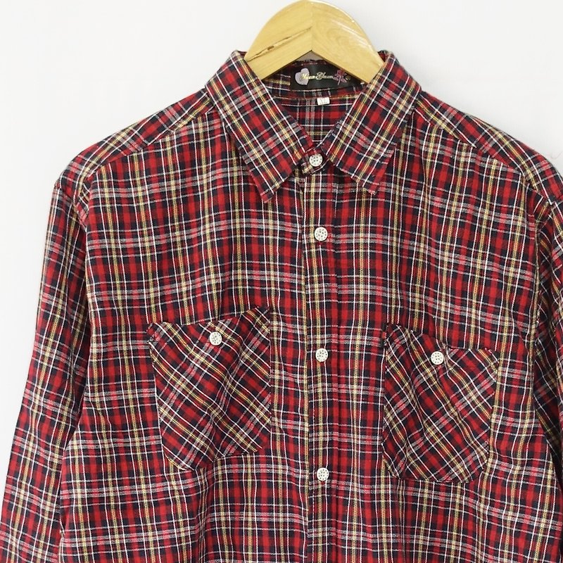│Slowly│Vintage shirt 55│vintage.Retro.Art - Men's Shirts - Cotton & Hemp Multicolor