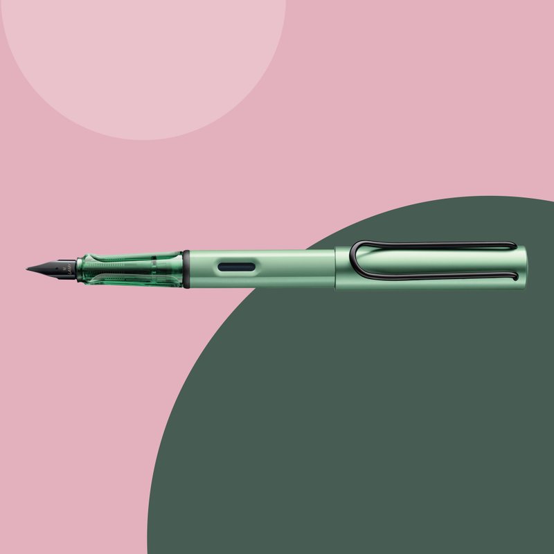 [Thunder Engraved Words] LAMY Fountain Pen Limited Edition/AL star 2024 - Autumn Green - Fountain Pens - Aluminum Alloy Green